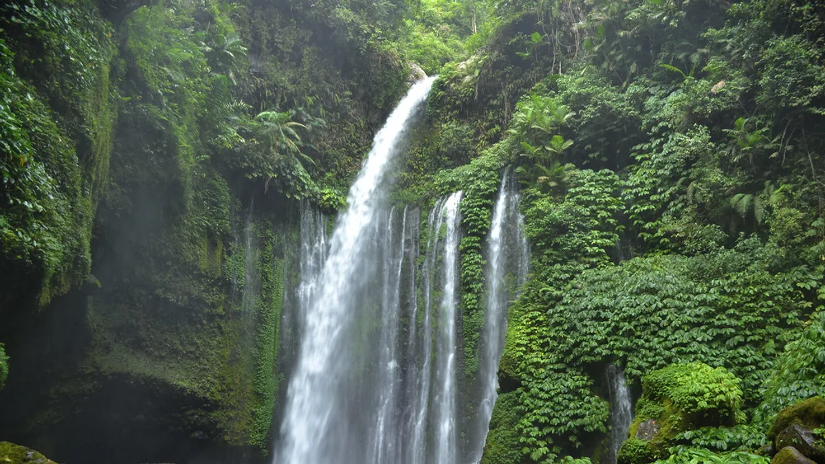 Tiu Kelep Waterfall in Indonesia