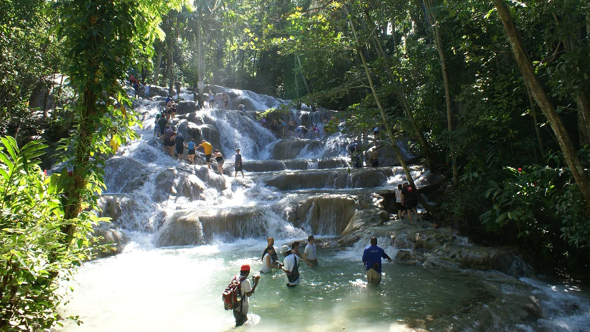 Dunn's River Falls in Jamaica