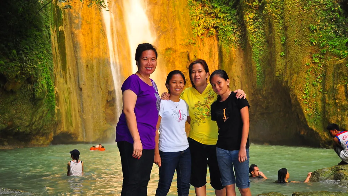 Mantayupan Falls in Philippines