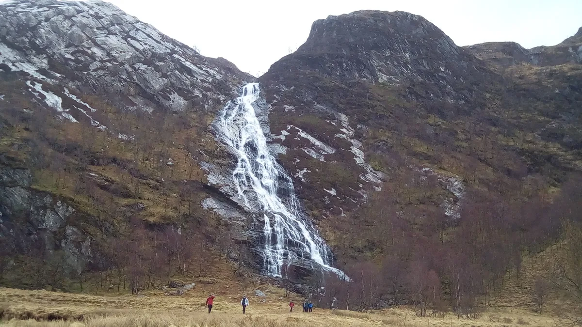Steall Falls in United Kingdom