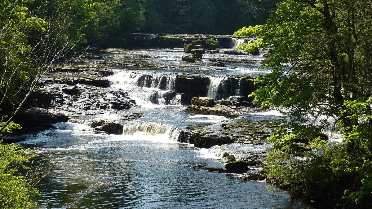 Aysgarth Falls in United Kingdom