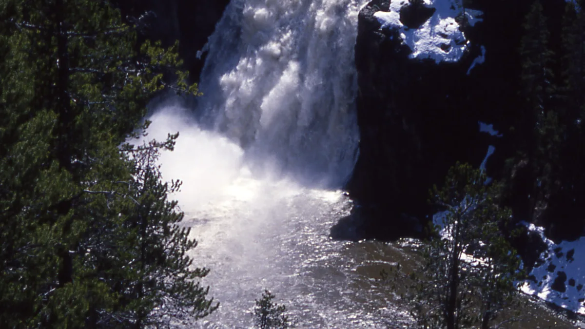 Lower Yellowstone Falls in United States