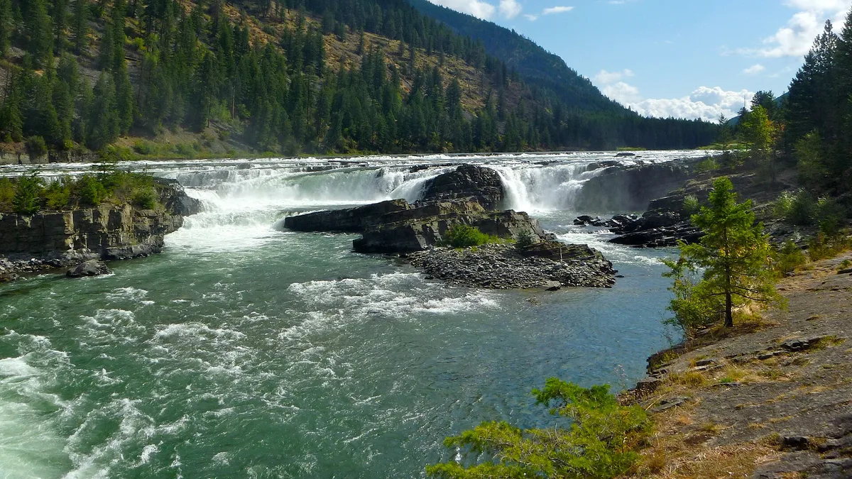 Kootenai Falls in United States